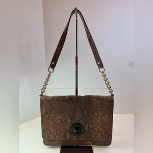 Kate Spade New York Brown Snakeskin Shoulder Bag